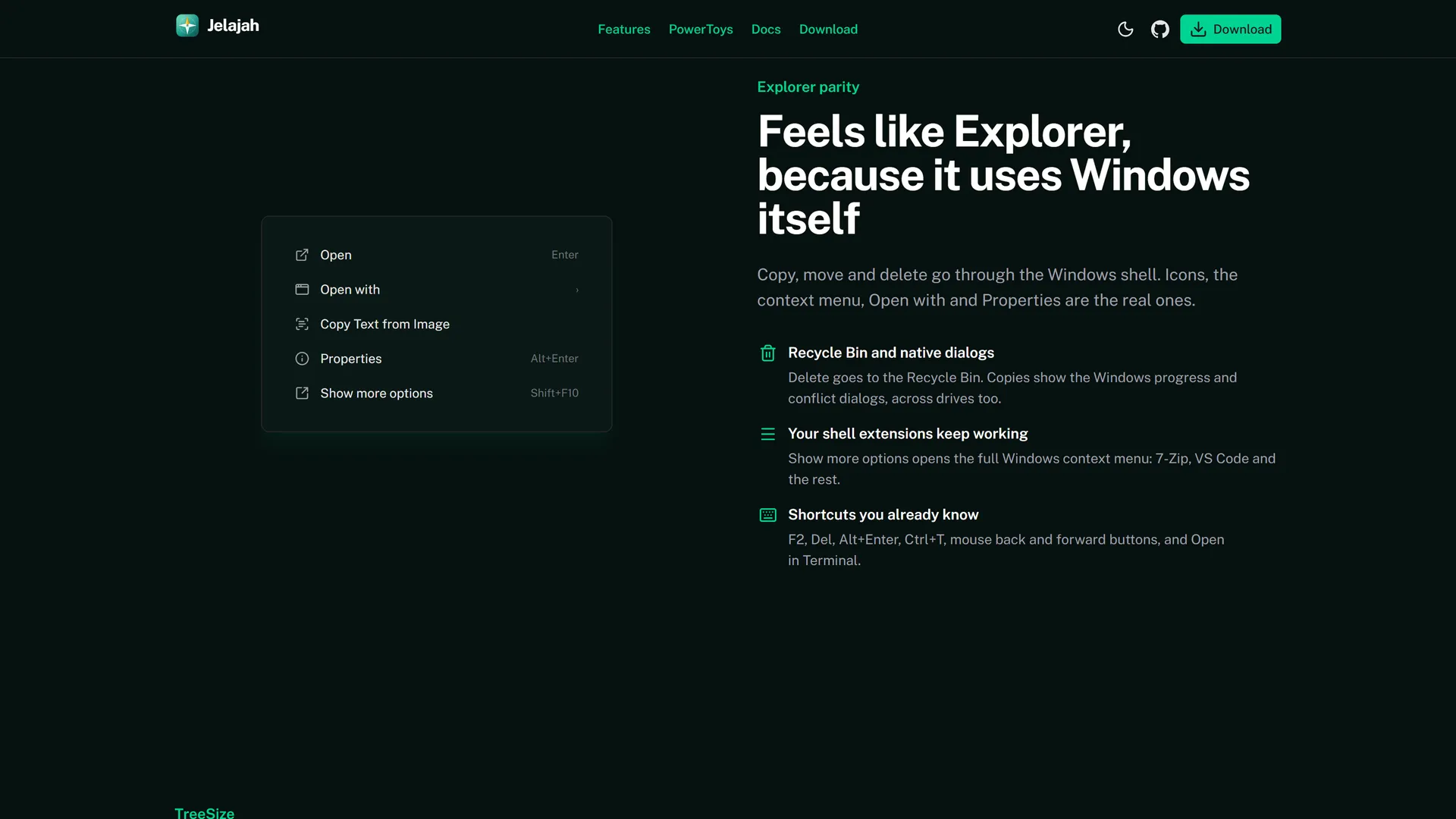 Jelajah: A Fast File Explorer for Windows pratinjau 2